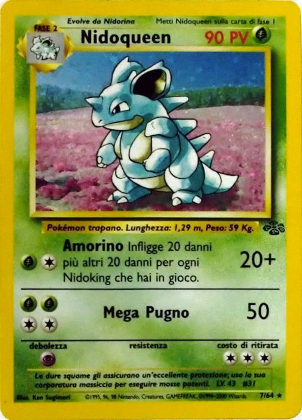 Nidoqueen 007 — Jungle (Italian Pokémon TCG card)