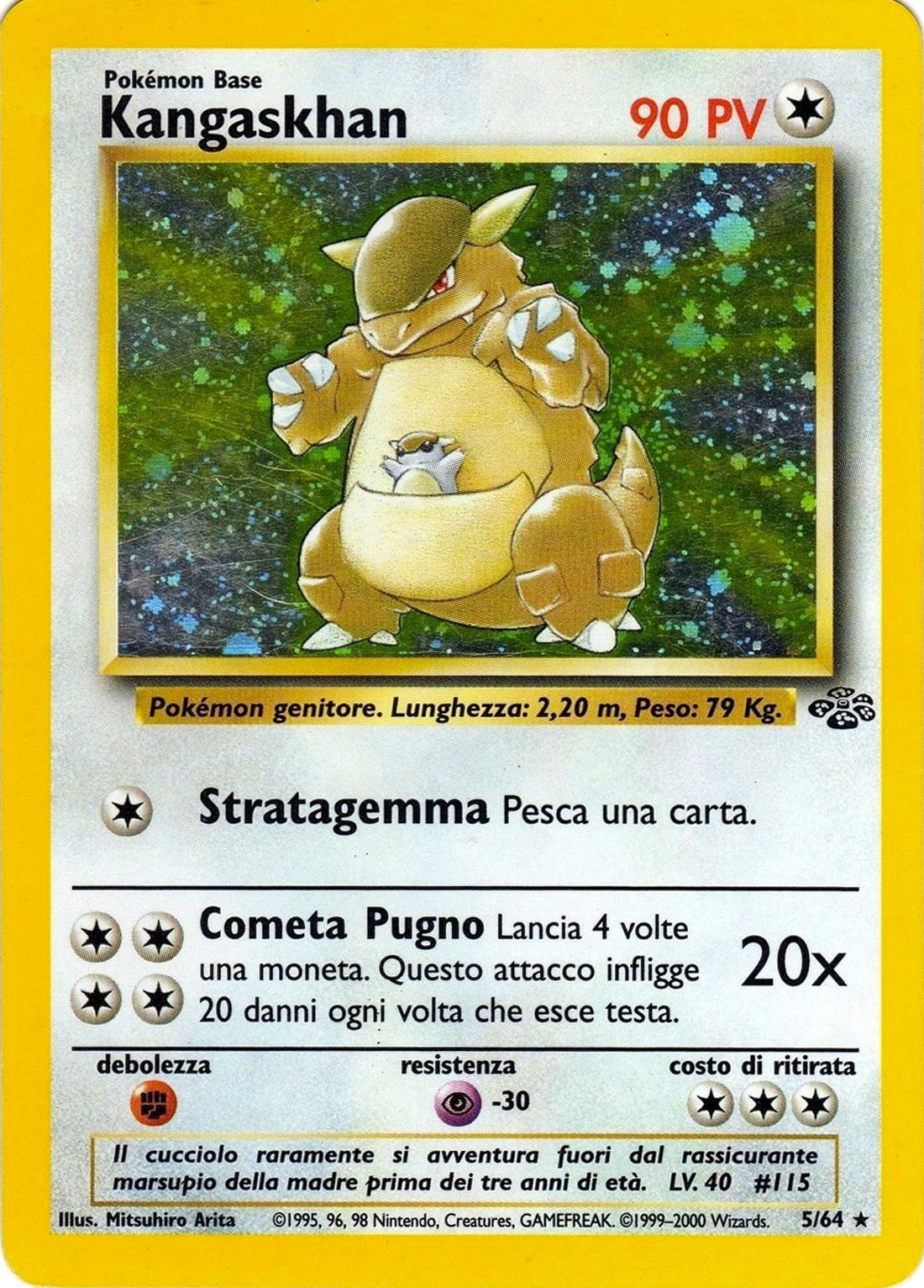 Kangaskhan 021 — Jungle (Italian Pokémon TCG card)
