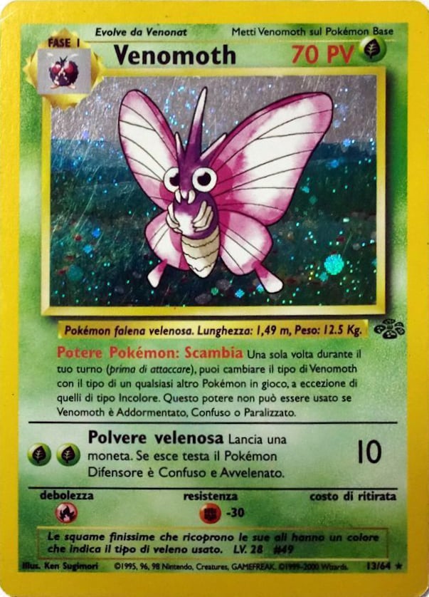 Venomoth 029 — Jungle (Italian Pokémon TCG card)