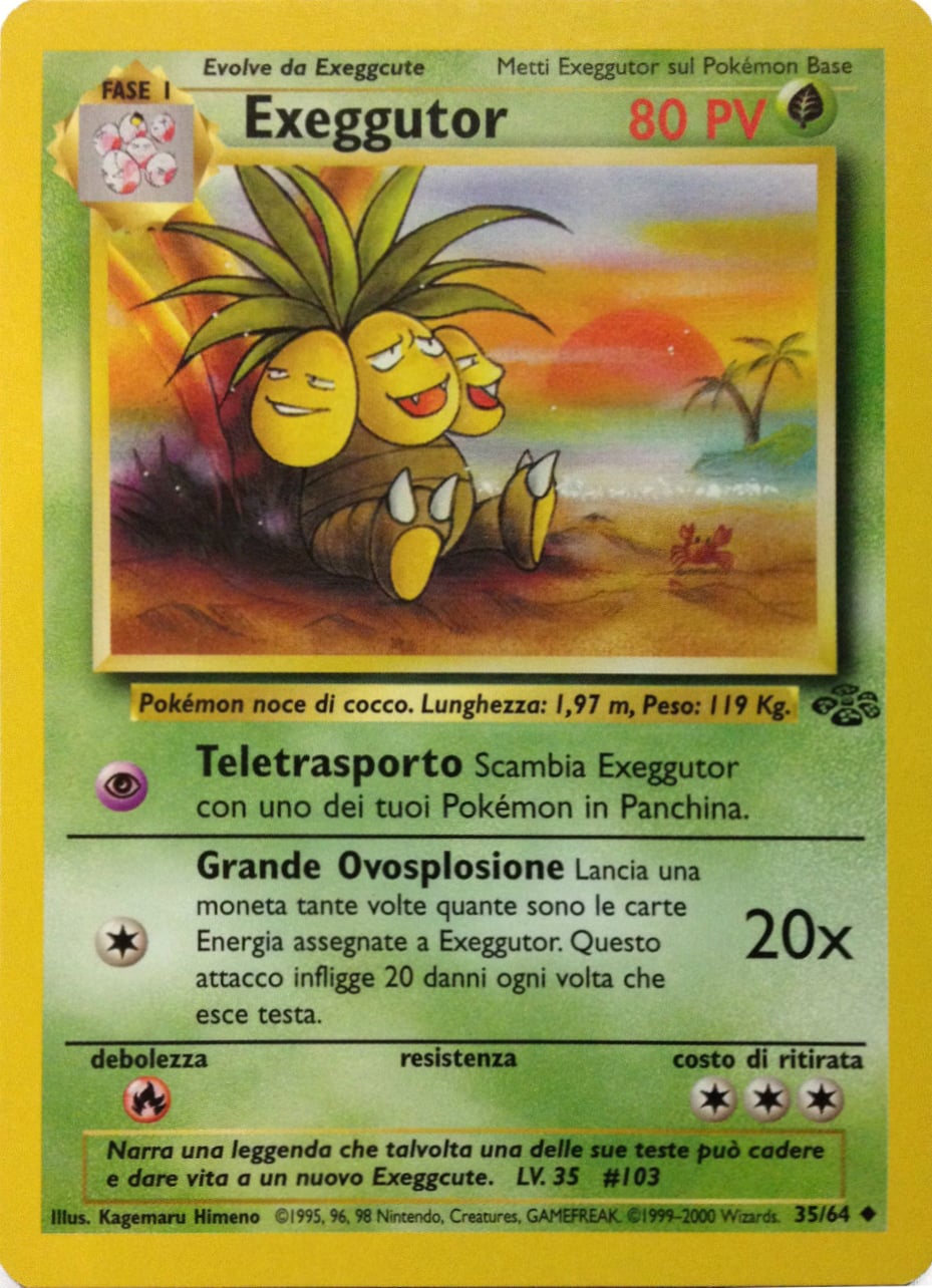Exeggutor 035 — Jungle (Italian Pokémon TCG card)