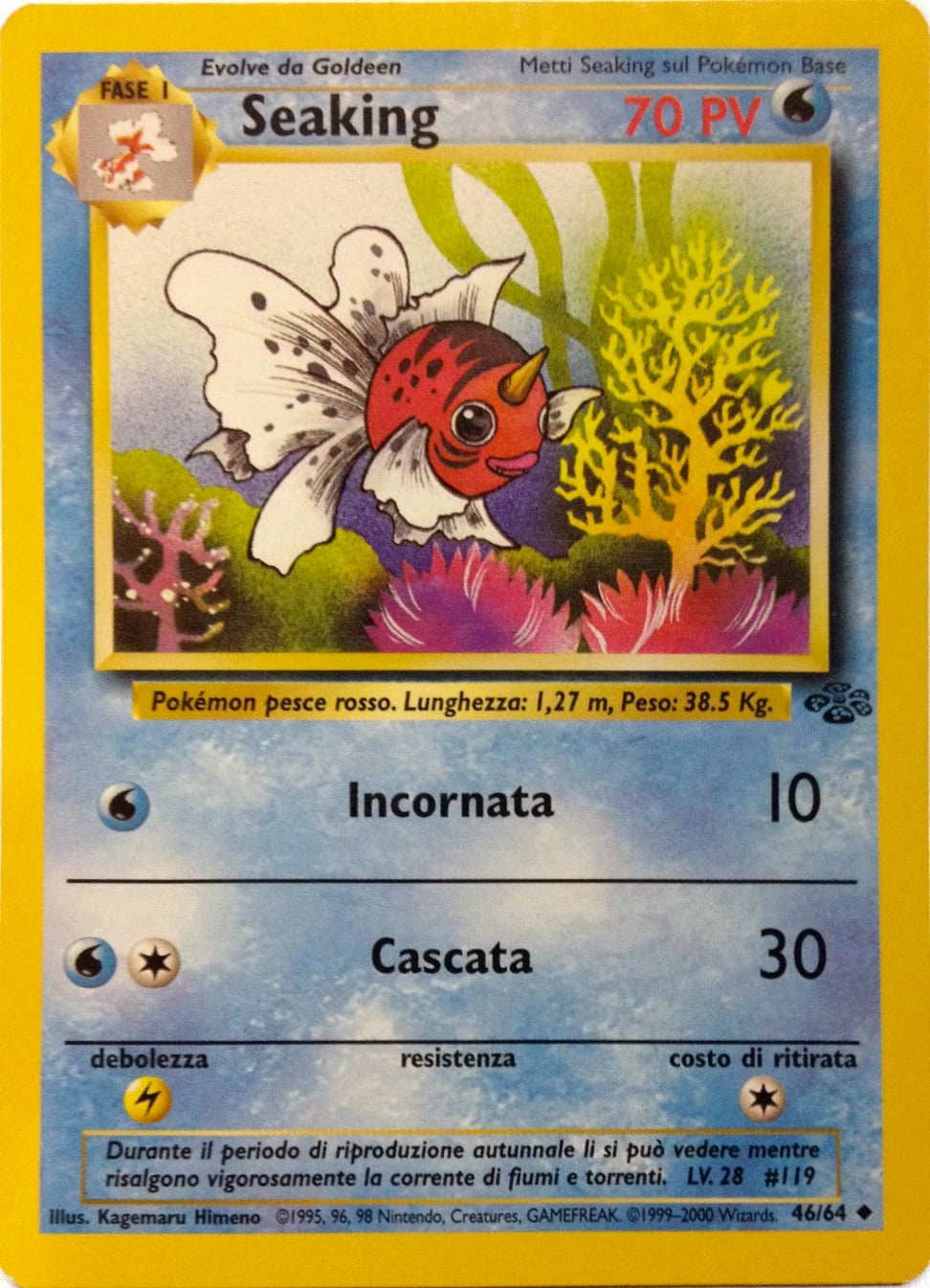Seaking 046 — Jungle (Italian Pokémon TCG card)