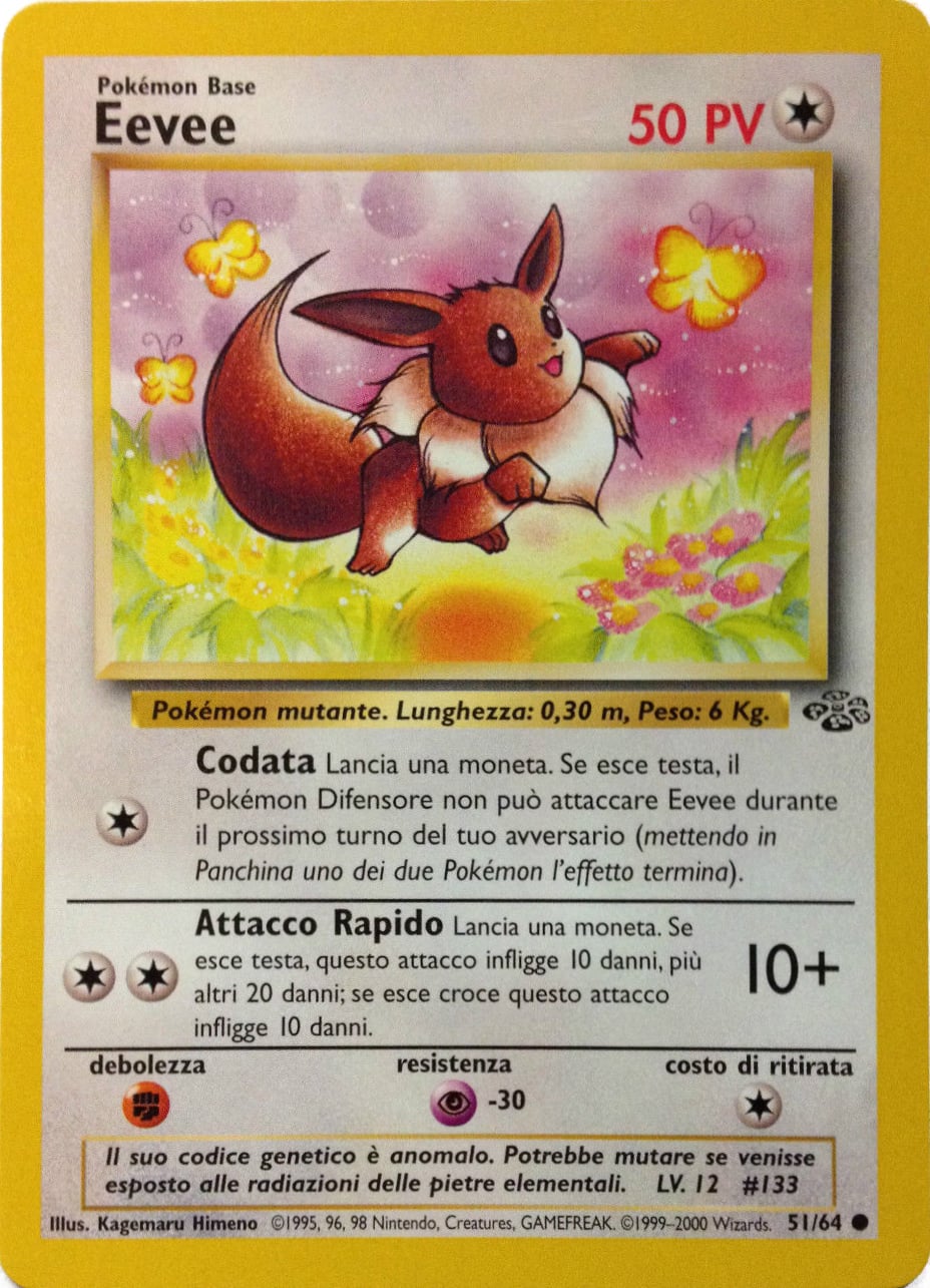 Eevee 051 — Jungle (Italian Pokémon TCG card)