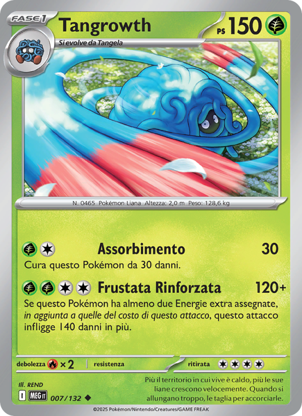 Tangrowth 007/188 — Mega Evolution (Italian Pokémon TCG card)