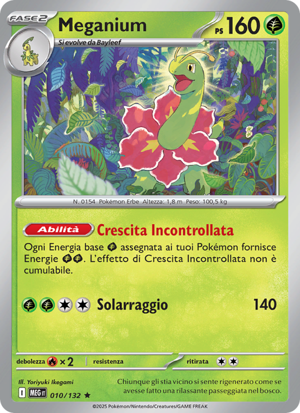 Meganium 010/188 — Mega Evolution (Italian Pokémon TCG card)