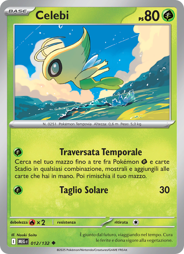 Celebi 012/188 — Mega Evolution (Italian Pokémon TCG card)