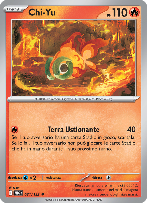 Chi-Yu 031/188 — Mega Evolution (Italian Pokémon TCG card)