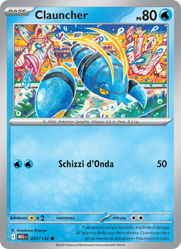 Clauncher 037/188 — Mega Evolution (Italian Pokémon TCG card)