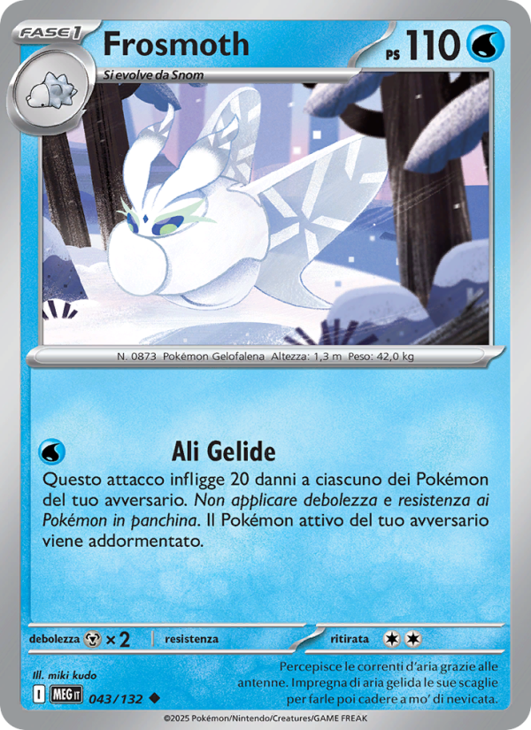 Frosmoth 043/188 — Mega Evolution (Italian Pokémon TCG card)