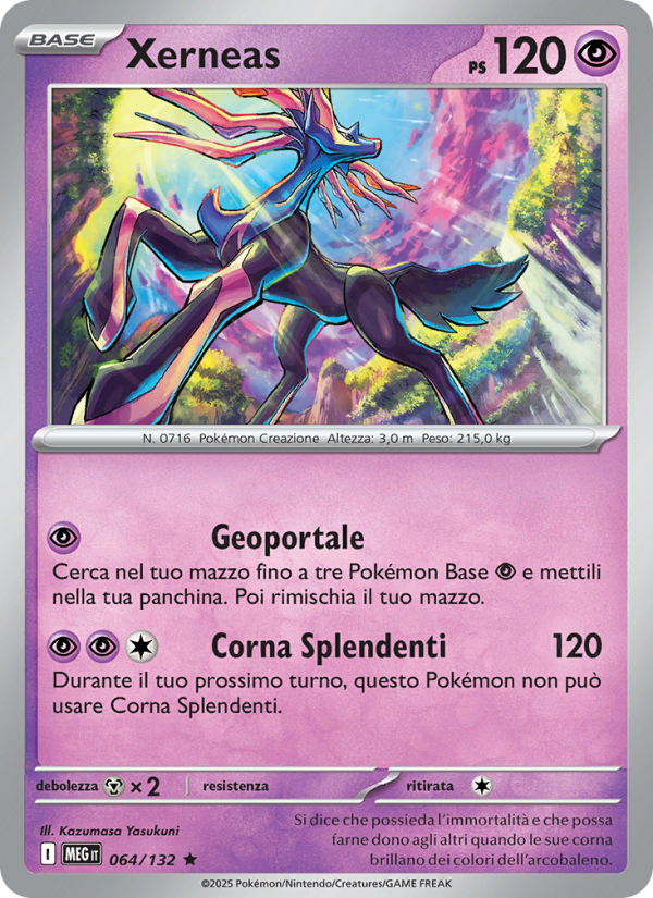 Xerneas 064/188 — Mega Evolution (Italian Pokémon TCG card)