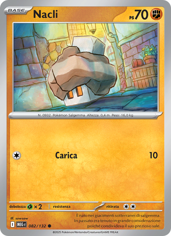 Nacli 082/188 — Mega Evolution (Italian Pokémon TCG card)