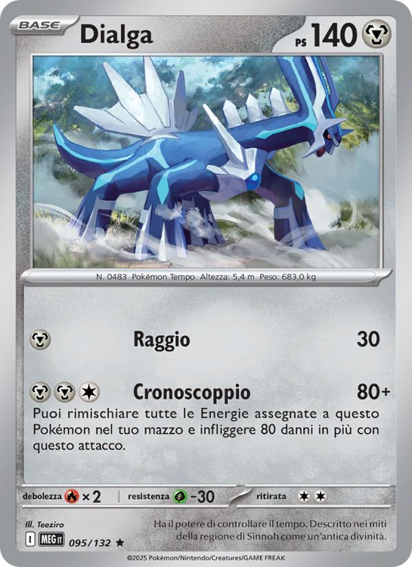 Dialga 095/188 — Mega Evolution (Italian Pokémon TCG card)