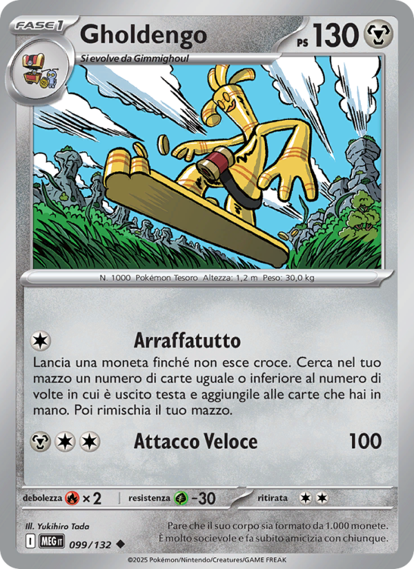 Gholdengo 099/188 — Mega Evolution (Italian Pokémon TCG card)
