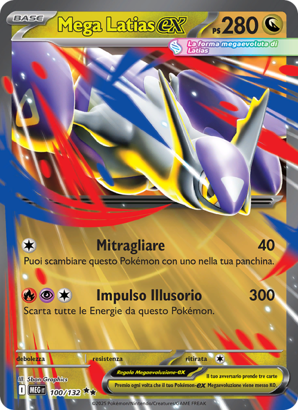 Mega Latias-ex 100/188 — Mega Evolution (Italian Pokémon TCG card)