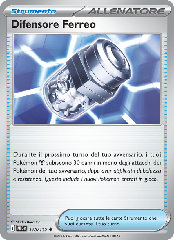 Difensore Ferreo 118/188 — Mega Evolution (Italian Pokémon TCG card)