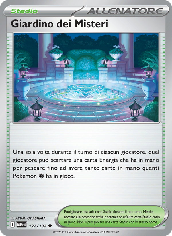 Giardino dei Misteri 122/188 — Mega Evolution (Italian Pokémon TCG card)