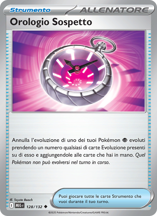 Orologio Sospetto 128/188 — Mega Evolution (Italian Pokémon TCG card)