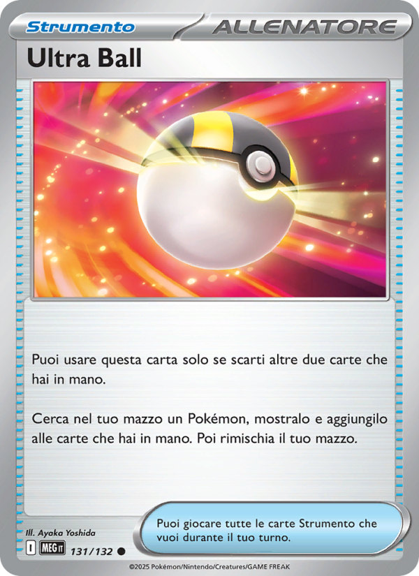 Ultra Ball 131/188 — Mega Evolution (Italian Pokémon TCG card)