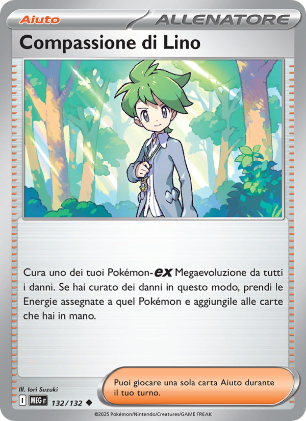 Compassione di Lino 132/188 — Mega Evolution (Italian Pokémon TCG card)