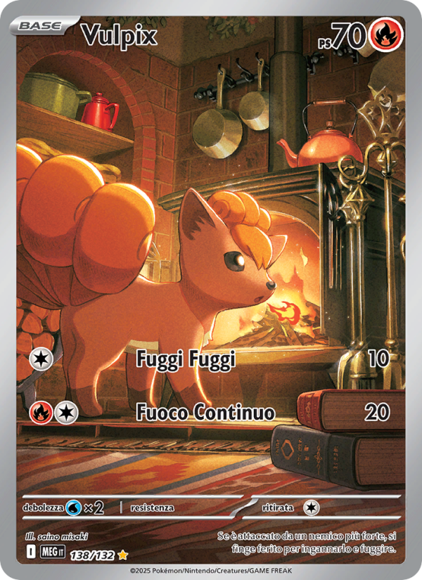 Vulpix 138/188 — Mega Evolution (Italian Pokémon TCG card)