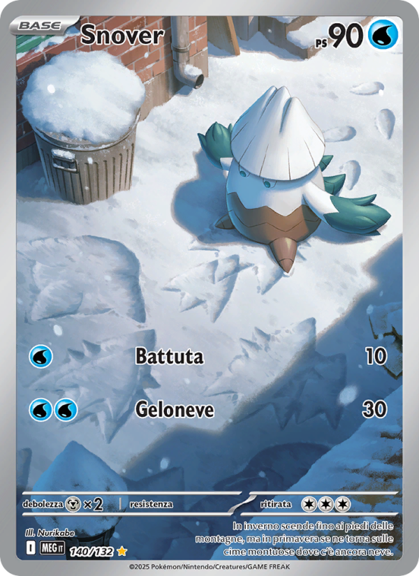 Snover 140/188 — Mega Evolution (Italian Pokémon TCG card)