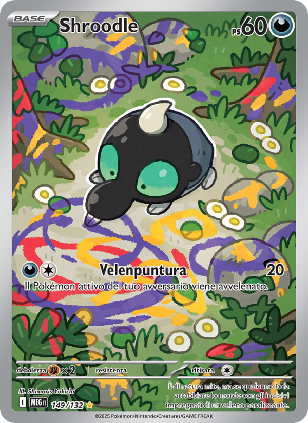 Shroodle 149/188 — Mega Evolution (Italian Pokémon TCG card)