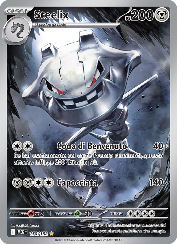 Steelix 150/188 — Mega Evolution (Italian Pokémon TCG card)