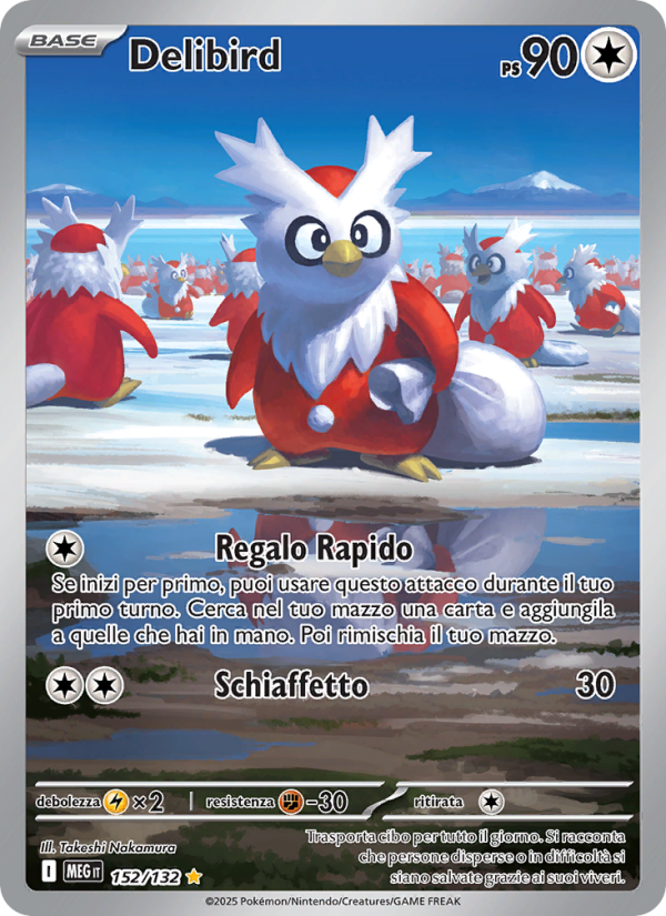 Delibird 152/188 — Mega Evolution (Italian Pokémon TCG card)
