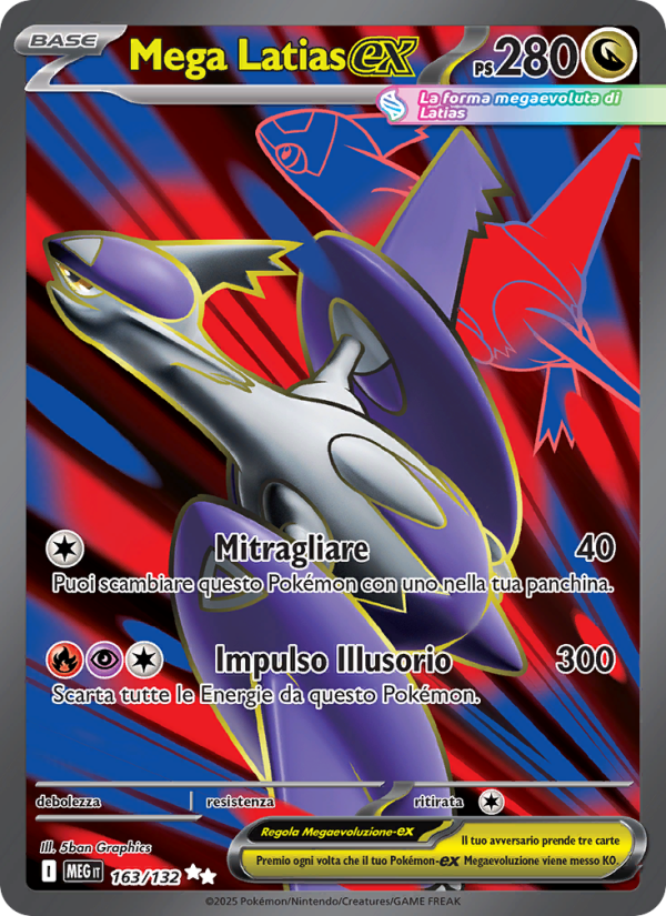 Mega Latias-ex 163/188 — Mega Evolution (Italian Pokémon TCG card)
