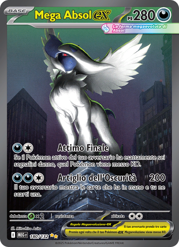 Mega Absol-ex 180/188 — Mega Evolution (Italian Pokémon TCG card)