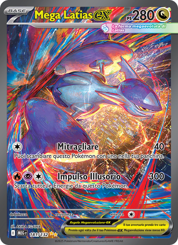 Mega Latias-ex 181/188 — Mega Evolution (Italian Pokémon TCG card)