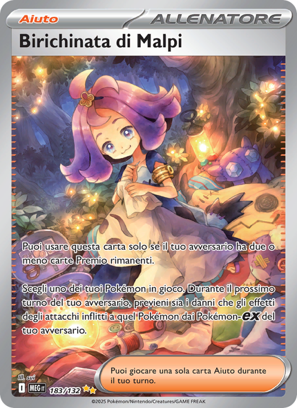 Birichinata di Malpi 183/188 — Mega Evolution (Italian Pokémon TCG card)