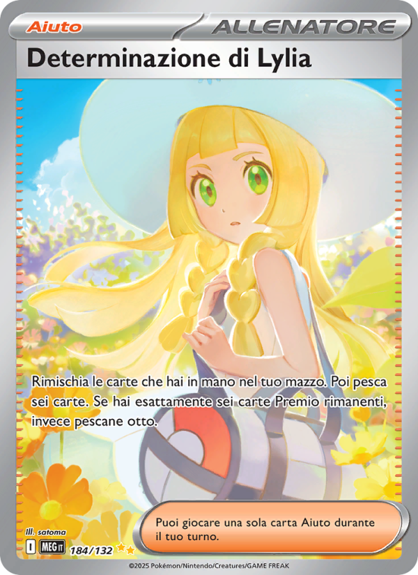 Determinazione di Lylia 184/188 — Mega Evolution (Italian Pokémon TCG card)