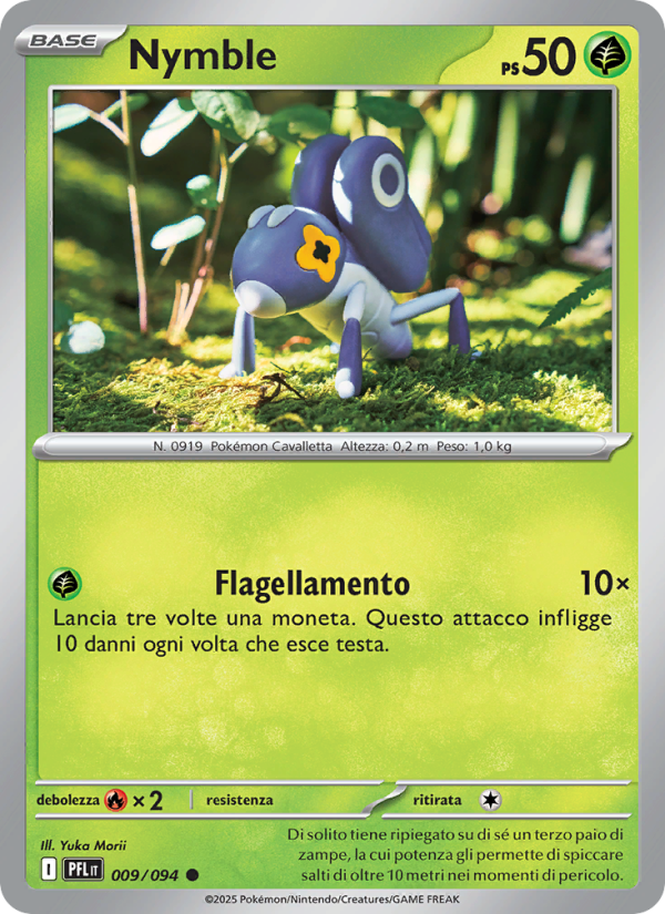 Nymble 009/130 — Phantasmal Flames (Italian Pokémon TCG card)