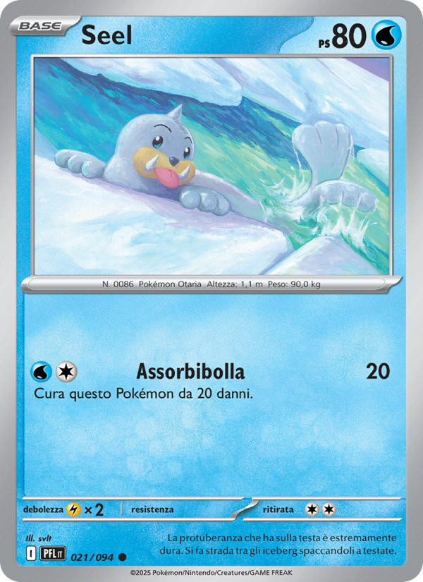 Seel 021/130 — Phantasmal Flames (Italian Pokémon TCG card)