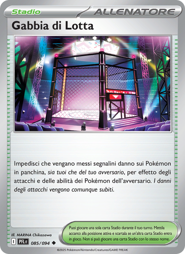 Gabbia di Lotta 085/130 — Phantasmal Flames (Italian Pokémon TCG card)