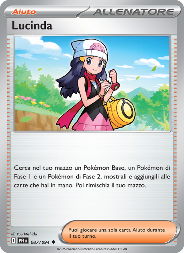 Lucinda 087/130 — Phantasmal Flames (Italian Pokémon TCG card)