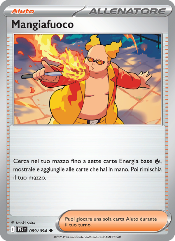 Mangiafuoco 089/130 — Phantasmal Flames (Italian Pokémon TCG card)