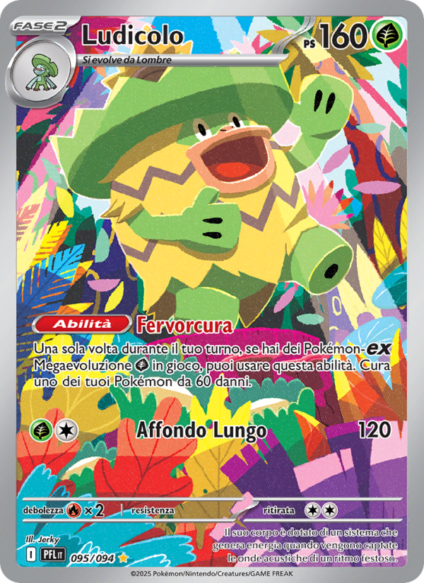 Ludicolo 095/130 — Phantasmal Flames (Italian Pokémon TCG card)