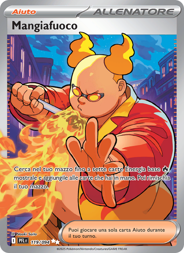 Mangiafuoco 119/130 — Phantasmal Flames (Italian Pokémon TCG card)