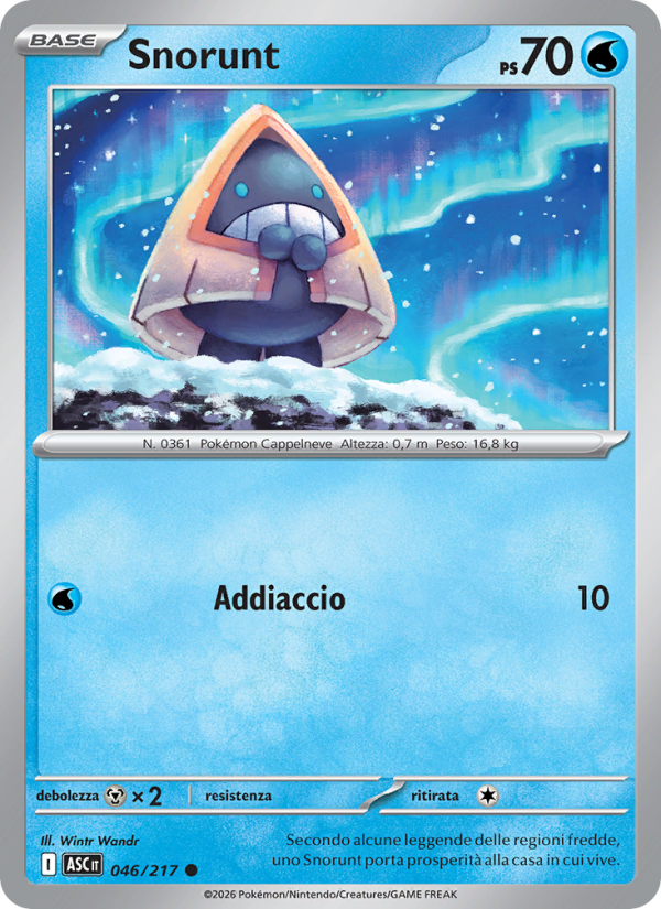 Snorunt 046/217 — Ascesa Eroica (Italian Pokémon TCG card)