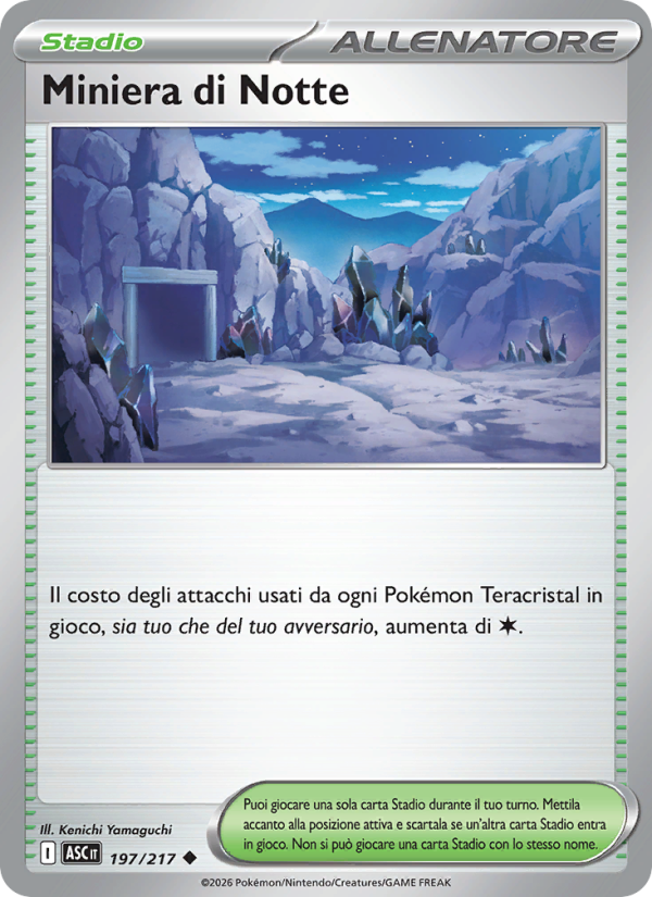Miniera di Notte 197/217 — Ascesa Eroica (Italian Pokémon TCG card)