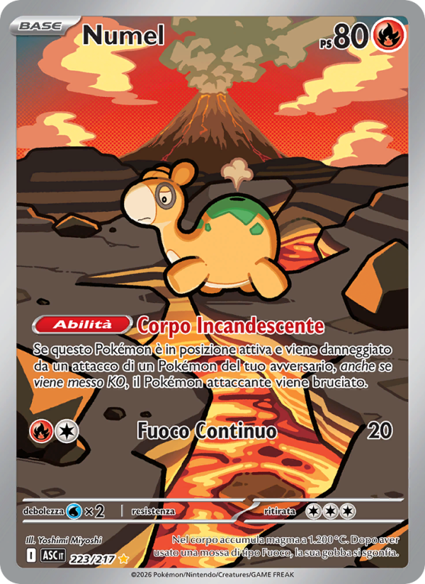 Numel 223/217 — Ascesa Eroica (Italian Pokémon TCG card)