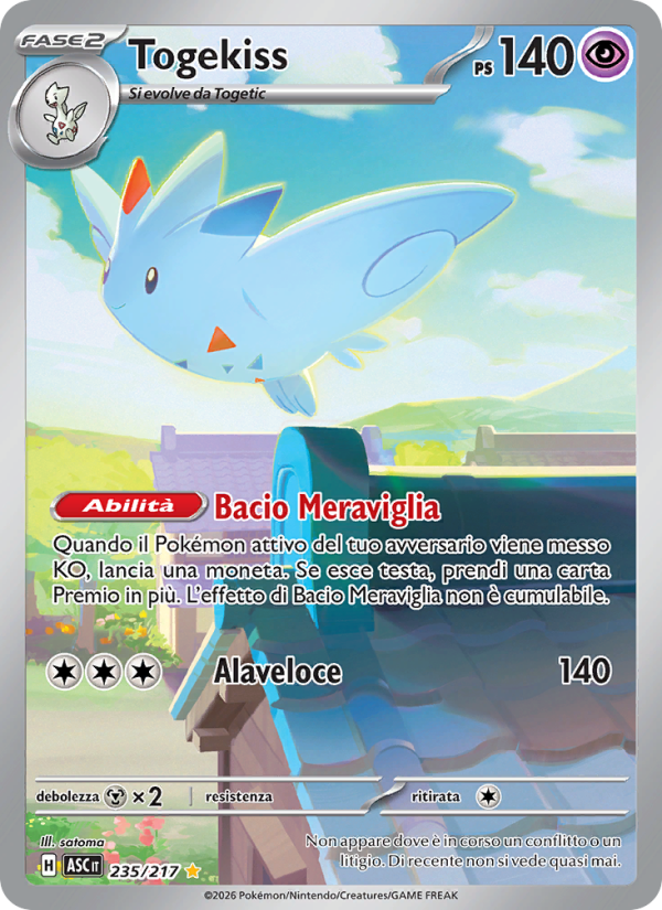 Togekiss 235/217 — Ascesa Eroica (Italian Pokémon TCG card)