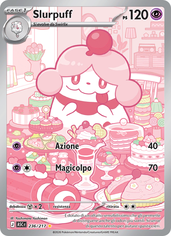 Slurpuff 236/217 — Ascesa Eroica (Italian Pokémon TCG card)