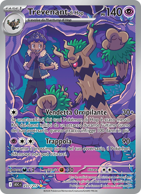 Trevenant di Hop 237/217 — Ascesa Eroica (Italian Pokémon TCG card)