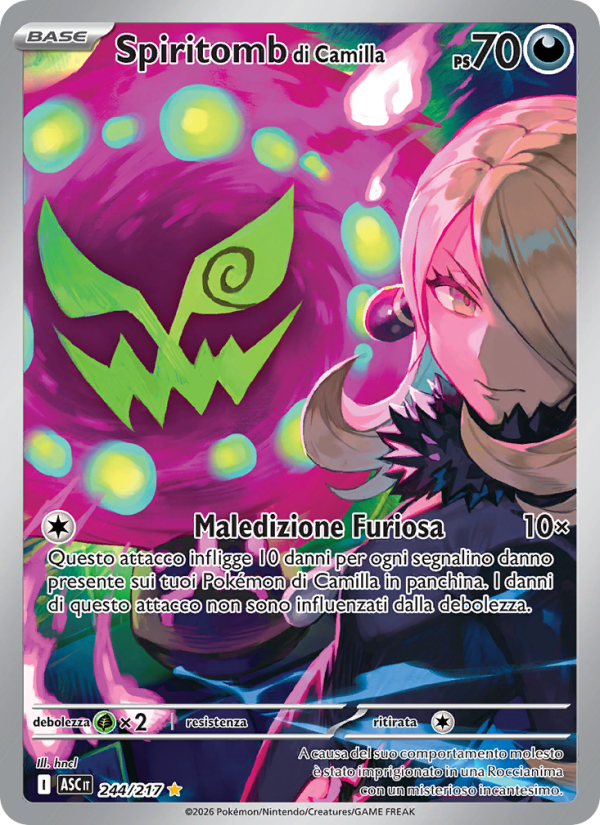 Spiritomb di Camilla 244/217 — Ascesa Eroica (Italian Pokémon TCG card)