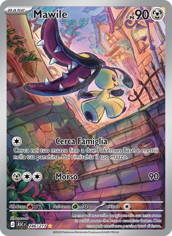 Mawile 246/217 — Ascesa Eroica (Italian Pokémon TCG card)