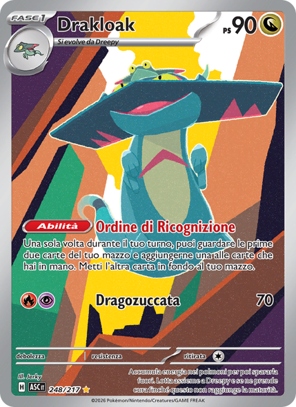 Drakloak 248/217 — Ascesa Eroica (Italian Pokémon TCG card)