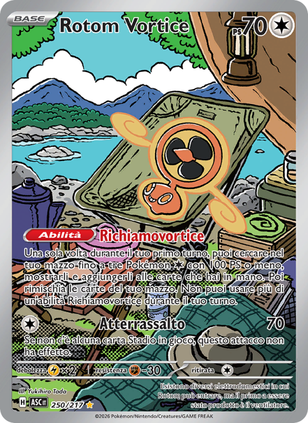 Rotom Vortice 250/217 — Ascesa Eroica (Italian Pokémon TCG card)