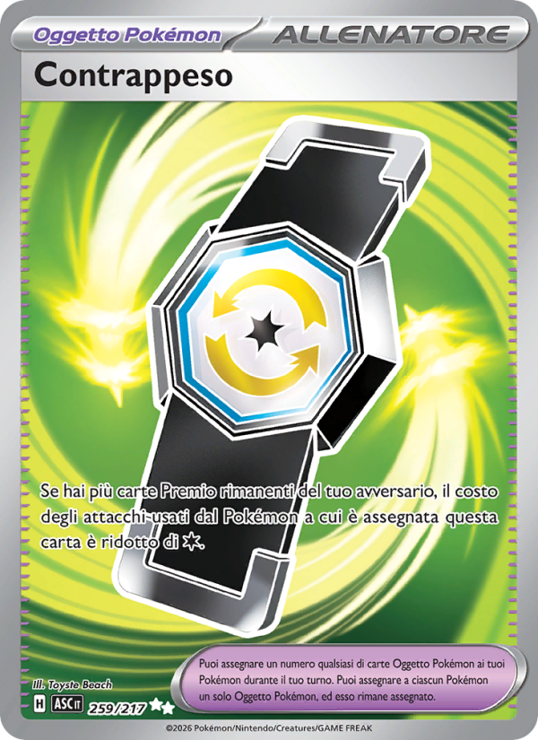 Contrappeso 259/217 — Ascesa Eroica (Italian Pokémon TCG card)